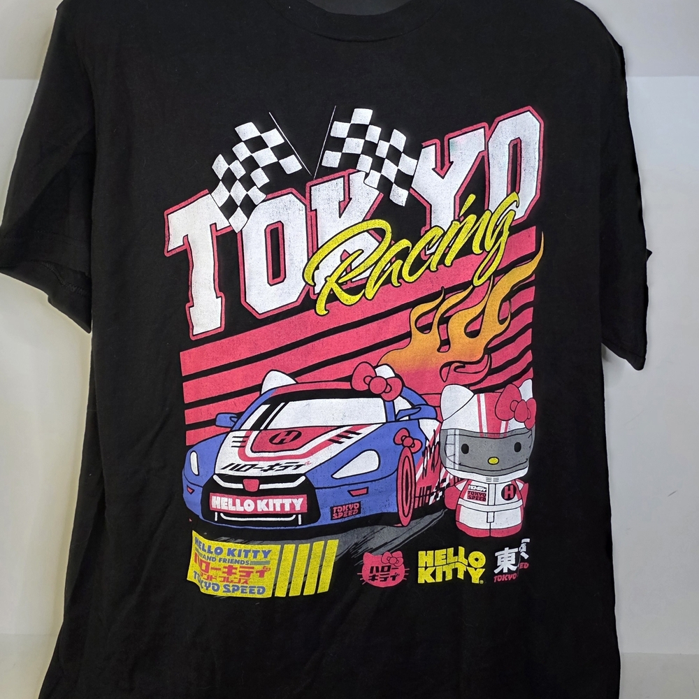 Hello Kitty Tokyo Racing Graphic Tee Mens XL